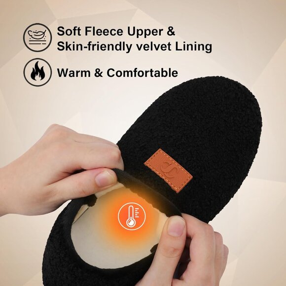 Comfy Velvet Slip-On Slippers for Men & Women - Lightweight & Water-Absorbent - Picture 4 of 5